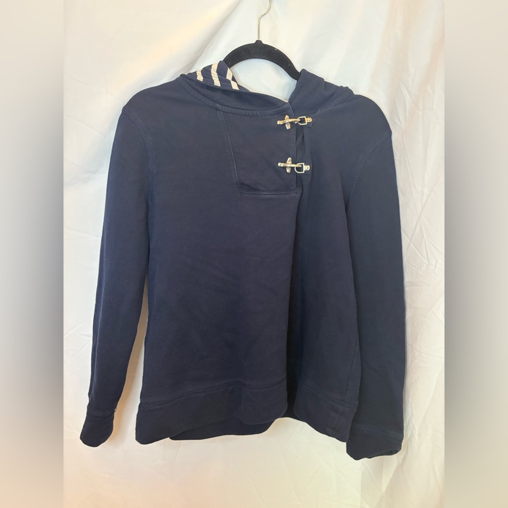 Ralph Lauren Navy Sweatshirt with Toggle Closure